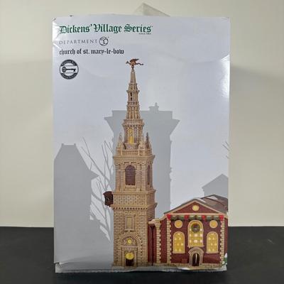 LOT 138U: Department 56 Dickens Village Series - Church Of Saint Mary-Le Bow
