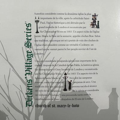 LOT 138U: Department 56 Dickens Village Series - Church Of Saint Mary-Le Bow