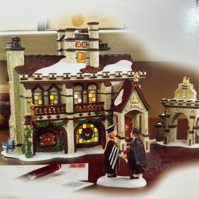 LOT 139U: Department 56 Dickens Village Series - The Timbers Hotel & Victorian University