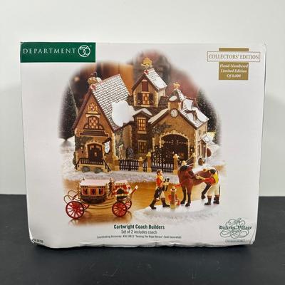 LOT 140U: Department 56 Dickens Village Series - Cartwright Coach Builders