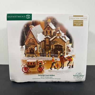 LOT 140U: Department 56 Dickens Village Series - Cartwright Coach Builders