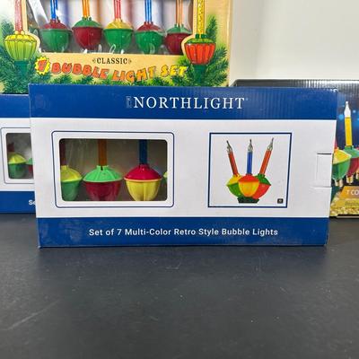 LOT 144U: Vintage In The Box Multi Color Bubble Lights Collection