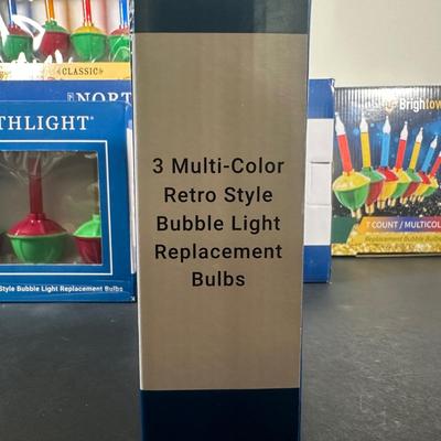 LOT 144U: Vintage In The Box Multi Color Bubble Lights Collection