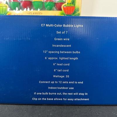 LOT 144U: Vintage In The Box Multi Color Bubble Lights Collection