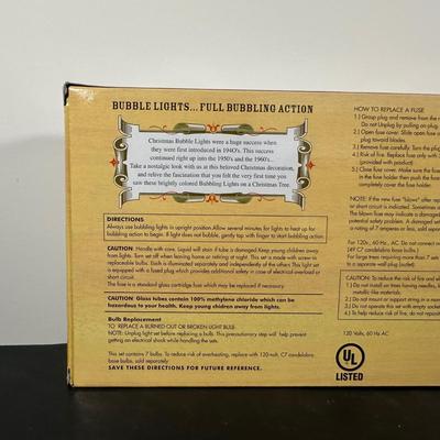 LOT 144U: Vintage In The Box Multi Color Bubble Lights Collection