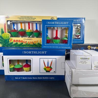 LOT 144U: Vintage In The Box Multi Color Bubble Lights Collection