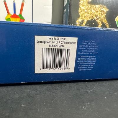 LOT 144U: Vintage In The Box Multi Color Bubble Lights Collection