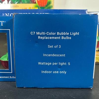 LOT 144U: Vintage In The Box Multi Color Bubble Lights Collection