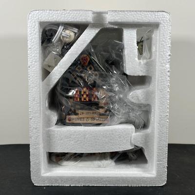 LOT 145U: Department 56 Dickens Village Series - E Tipler, Agent For Wine & Spirits, Spelendid Rod Fish n’ Chips & The Leather...