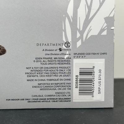 LOT 145U: Department 56 Dickens Village Series - E Tipler, Agent For Wine & Spirits, Spelendid Rod Fish n’ Chips & The Leather...