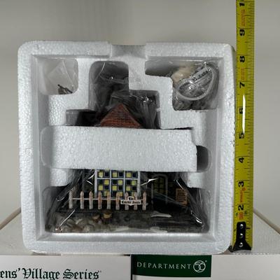 LOT 145U: Department 56 Dickens Village Series - E Tipler, Agent For Wine & Spirits, Spelendid Rod Fish n’ Chips & The Leather...