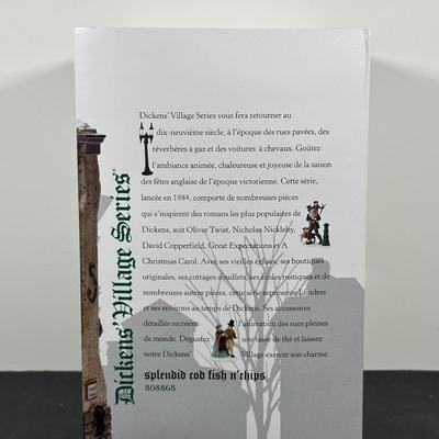 LOT 145U: Department 56 Dickens Village Series - E Tipler, Agent For Wine & Spirits, Spelendid Rod Fish n’ Chips & The Leather...