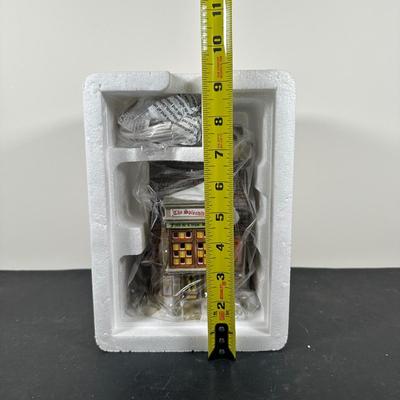 LOT 145U: Department 56 Dickens Village Series - E Tipler, Agent For Wine & Spirits, Spelendid Rod Fish n’ Chips & The Leather...