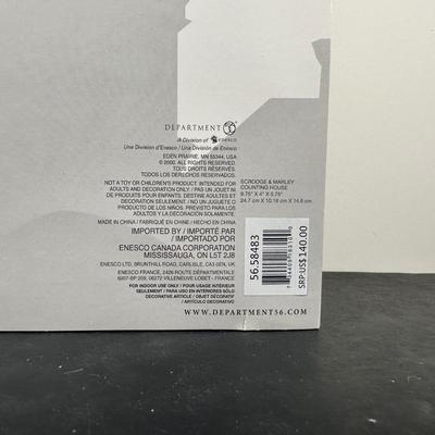 LOT 146U: Department 56 Dickens Village Series - Scrooge & Marley Counting House, Odin R Hicks Fish n’ Chips & Joseph Edward Tea...