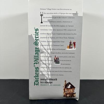 LOT 146U: Department 56 Dickens Village Series - Scrooge & Marley Counting House, Odin R Hicks Fish n’ Chips & Joseph Edward Tea...