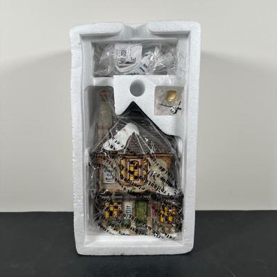 LOT 146U: Department 56 Dickens Village Series - Scrooge & Marley Counting House, Odin R Hicks Fish n’ Chips & Joseph Edward Tea...