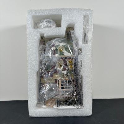 LOT 146U: Department 56 Dickens Village Series - Scrooge & Marley Counting House, Odin R Hicks Fish n’ Chips & Joseph Edward Tea...