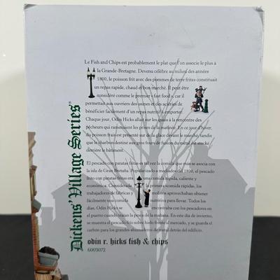 LOT 146U: Department 56 Dickens Village Series - Scrooge & Marley Counting House, Odin R Hicks Fish n’ Chips & Joseph Edward Tea...