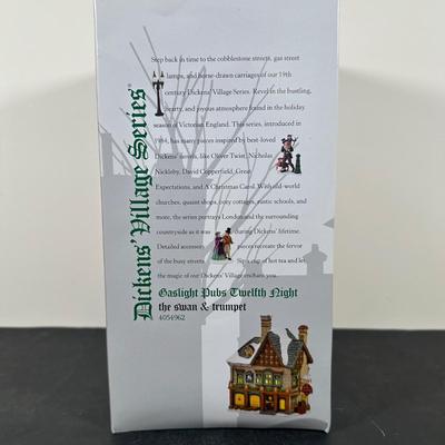 LOT 148U: Department 56 Dickens Village Series - The Swan & Trumpet & The Six Jolly Fellowship Porters