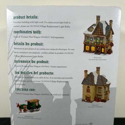 LOT 148U: Department 56 Dickens Village Series - The Swan & Trumpet & The Six Jolly Fellowship Porters