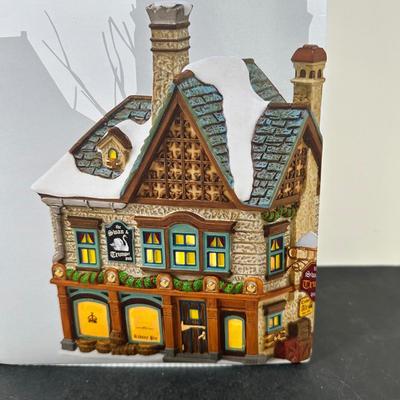 LOT 148U: Department 56 Dickens Village Series - The Swan & Trumpet & The Six Jolly Fellowship Porters