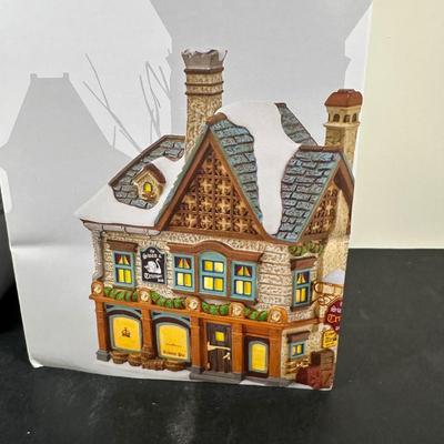 LOT 148U: Department 56 Dickens Village Series - The Swan & Trumpet & The Six Jolly Fellowship Porters