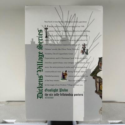 LOT 148U: Department 56 Dickens Village Series - The Swan & Trumpet & The Six Jolly Fellowship Porters
