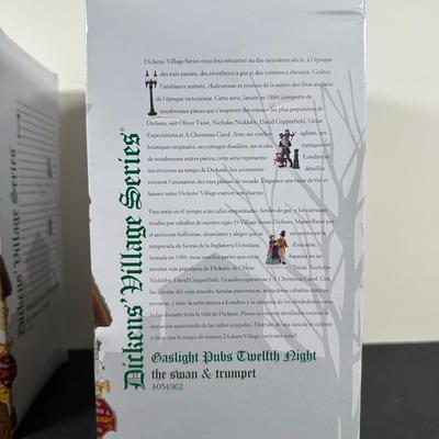 LOT 148U: Department 56 Dickens Village Series - The Swan & Trumpet & The Six Jolly Fellowship Porters