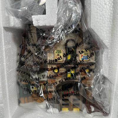 LOT 149U: Department 56 Dickens Village Series - Chelsea On The Thames Pup, The Hansom Rab Co. & Marshalsea Debtors Prison