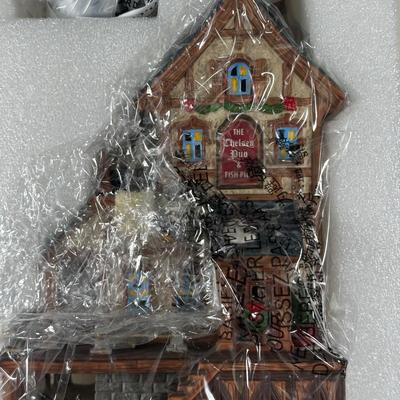 LOT 149U: Department 56 Dickens Village Series - Chelsea On The Thames Pup, The Hansom Rab Co. & Marshalsea Debtors Prison