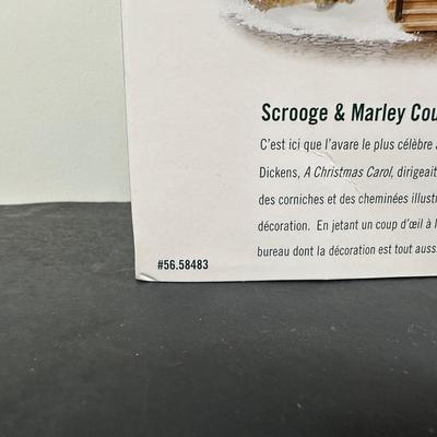 LOT 150U: Department 56 Dickens Village Series - Berkshire Downs Cricket Club & Scrooge & Marley Counting House