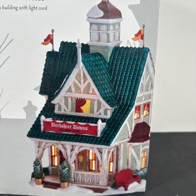 LOT 150U: Department 56 Dickens Village Series - Berkshire Downs Cricket Club & Scrooge & Marley Counting House