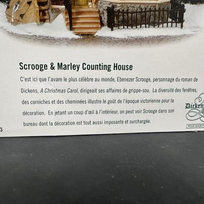 LOT 150U: Department 56 Dickens Village Series - Berkshire Downs Cricket Club & Scrooge & Marley Counting House