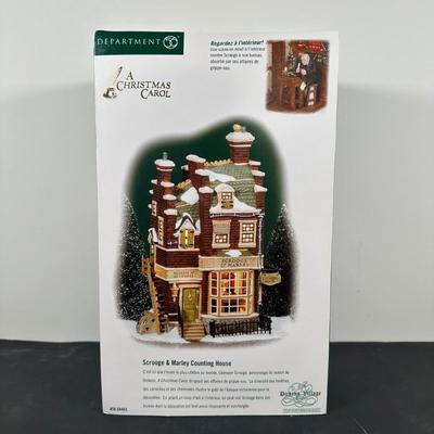 LOT 150U: Department 56 Dickens Village Series - Berkshire Downs Cricket Club & Scrooge & Marley Counting House