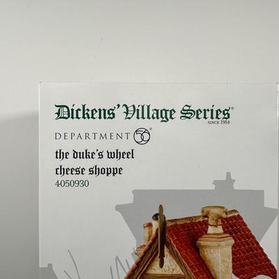 LOT 151U: Department 56 Dickens Village Series - The Six Jolly Fellowship Porters, Ink & Pen Co & The Dukes Wheel Cheese Shoppe