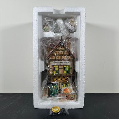 LOT 151U: Department 56 Dickens Village Series - The Six Jolly Fellowship Porters, Ink & Pen Co & The Dukes Wheel Cheese Shoppe