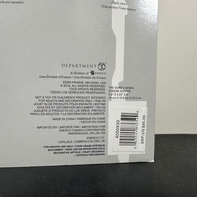 LOT 151U: Department 56 Dickens Village Series - The Six Jolly Fellowship Porters, Ink & Pen Co & The Dukes Wheel Cheese Shoppe