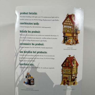 LOT 151U: Department 56 Dickens Village Series - The Six Jolly Fellowship Porters, Ink & Pen Co & The Dukes Wheel Cheese Shoppe