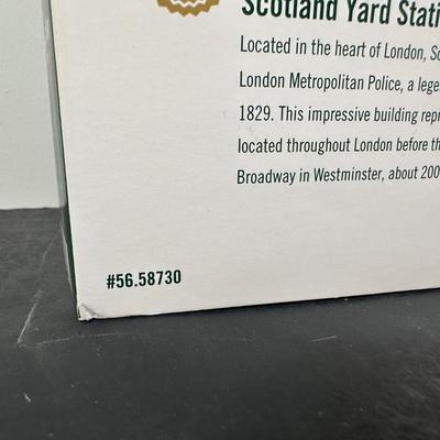 LOT 152U: Department 56 Dickens Village Series - The Smoking Bishop & Scotland Yard Station