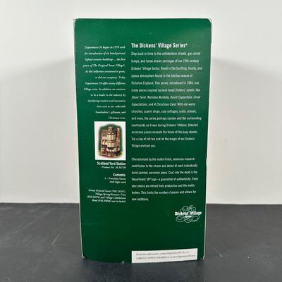 LOT 152U: Department 56 Dickens Village Series - The Smoking Bishop & Scotland Yard Station