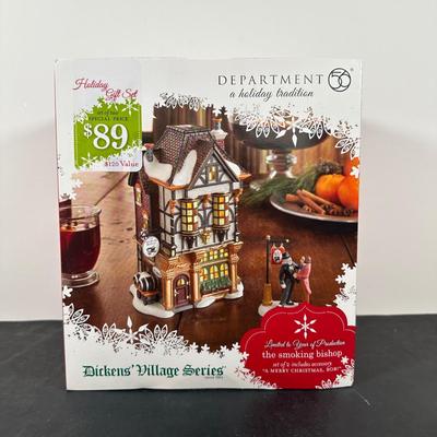 LOT 152U: Department 56 Dickens Village Series - The Smoking Bishop & Scotland Yard Station