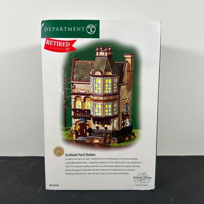 LOT 152U: Department 56 Dickens Village Series - The Smoking Bishop & Scotland Yard Station