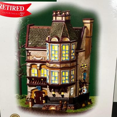 LOT 152U: Department 56 Dickens Village Series - The Smoking Bishop & Scotland Yard Station