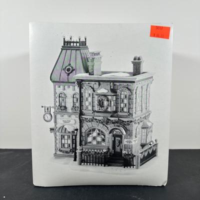 LOT 153U: Department 56 Dickens Village Series - The Old Curiosity Shop & Thomas Mudge Timepieces