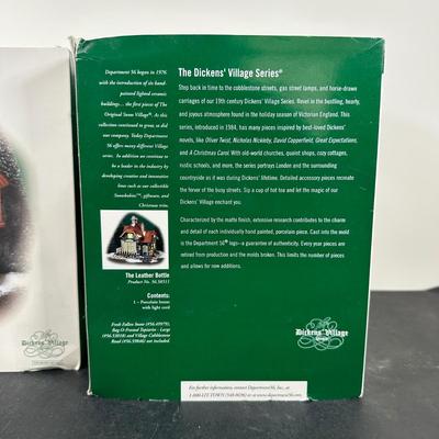 LOT 154U: Department 56 Dickens Village Series - Howard Street Row Houses & The Leather Bottle