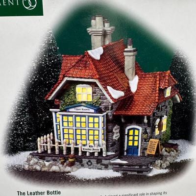 LOT 154U: Department 56 Dickens Village Series - Howard Street Row Houses & The Leather Bottle