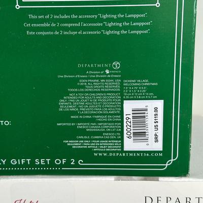 LOT 155U: Department 56 Dickens Village Series - Welcoming Christmas & The Smoking Bishop