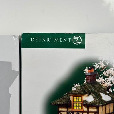 LOT 156U: Department 56 Dickens Village Series - A.G. Scott Hats & Walking Sticks, Punch & Judy Theater & The Old Curiosity Shop
