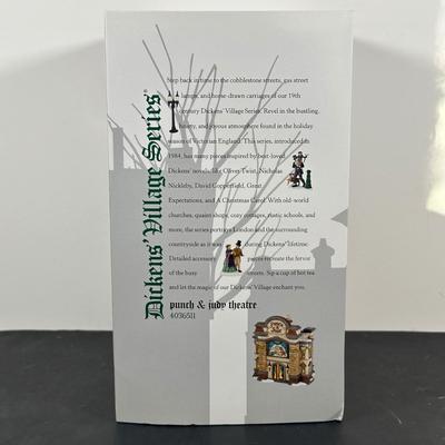 LOT 156U: Department 56 Dickens Village Series - A.G. Scott Hats & Walking Sticks, Punch & Judy Theater & The Old Curiosity Shop