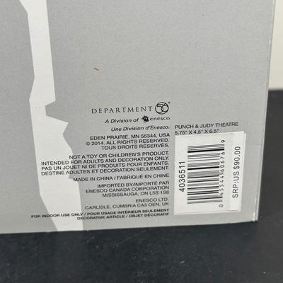 LOT 156U: Department 56 Dickens Village Series - A.G. Scott Hats & Walking Sticks, Punch & Judy Theater & The Old Curiosity Shop